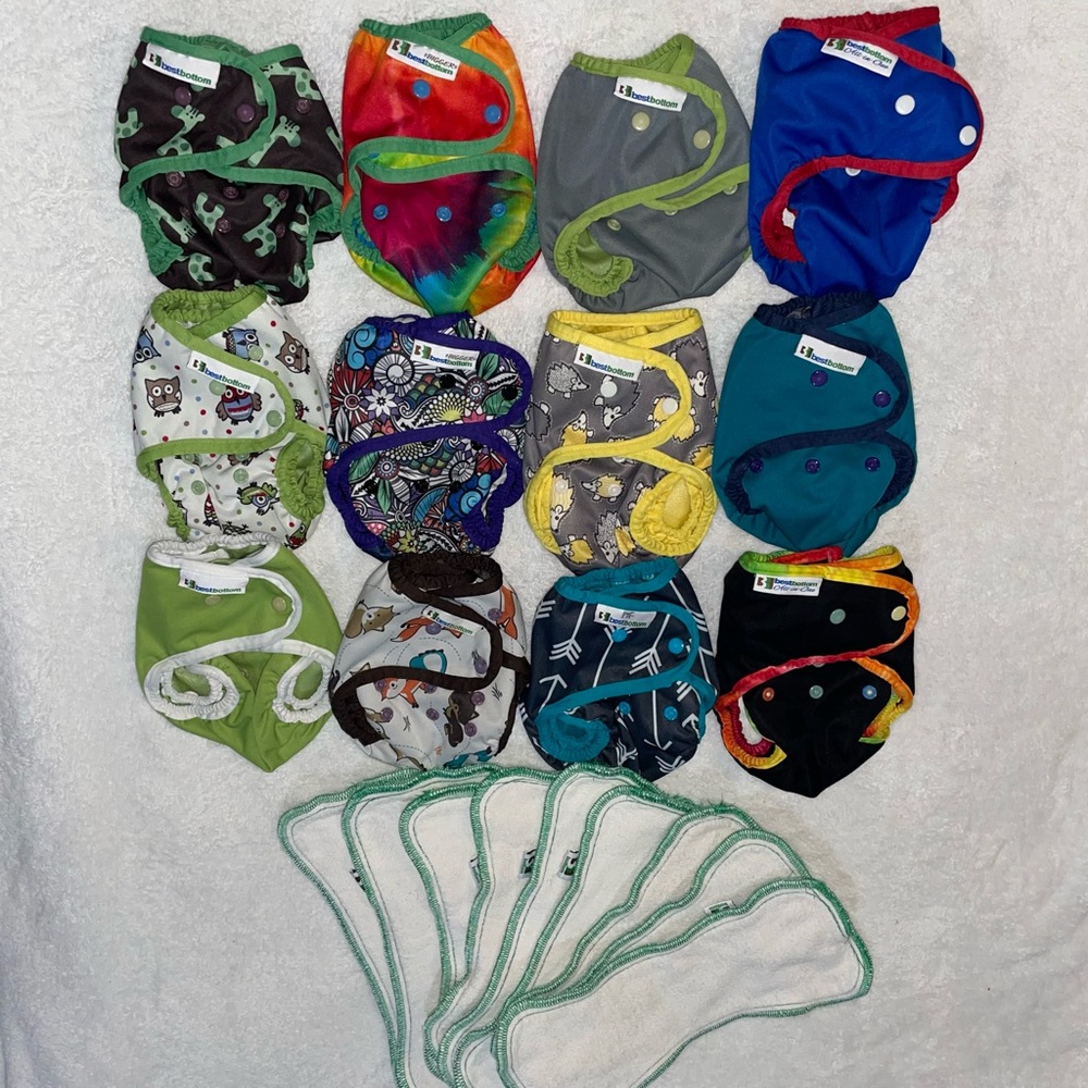Best Bottom cloth diaper lot (12ct)
